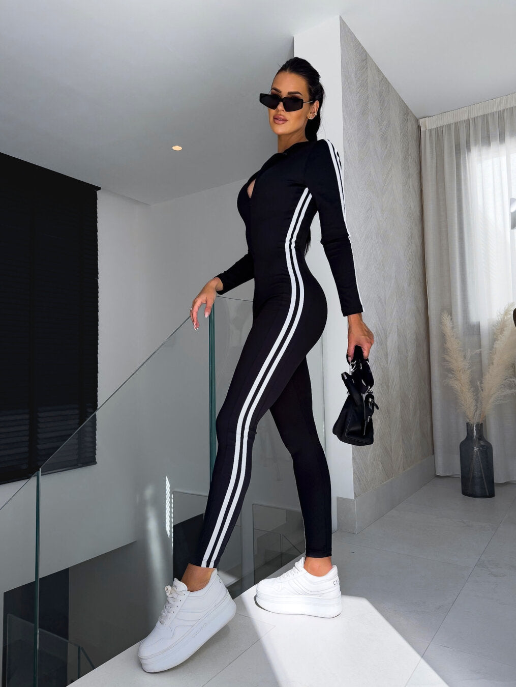 Sportlicher Damen-Overall mit Reißverschluss