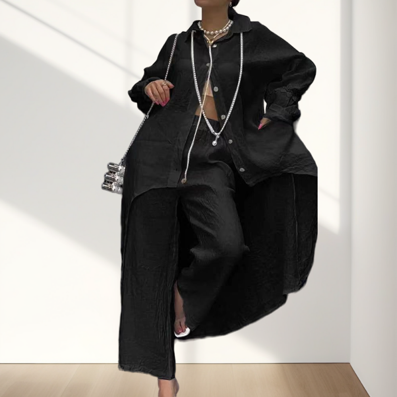 Maurice | Zweiteiliges Outfit mit langärmeligem Hemd und Hose