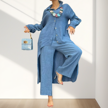 Maurice | Zweiteiliges Outfit mit langärmeligem Hemd und Hose