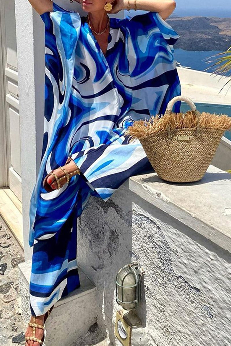 Verena - gedruckter Set mit Batwing | Dein Sommer-Style-Must-have