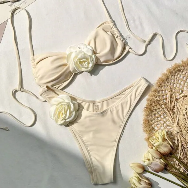 3D Rose Bikini | Elegante florale Bademode