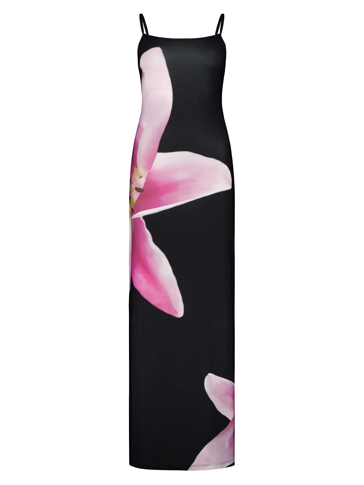 Slip-Kleid | Mesh Fuchsia Bloom