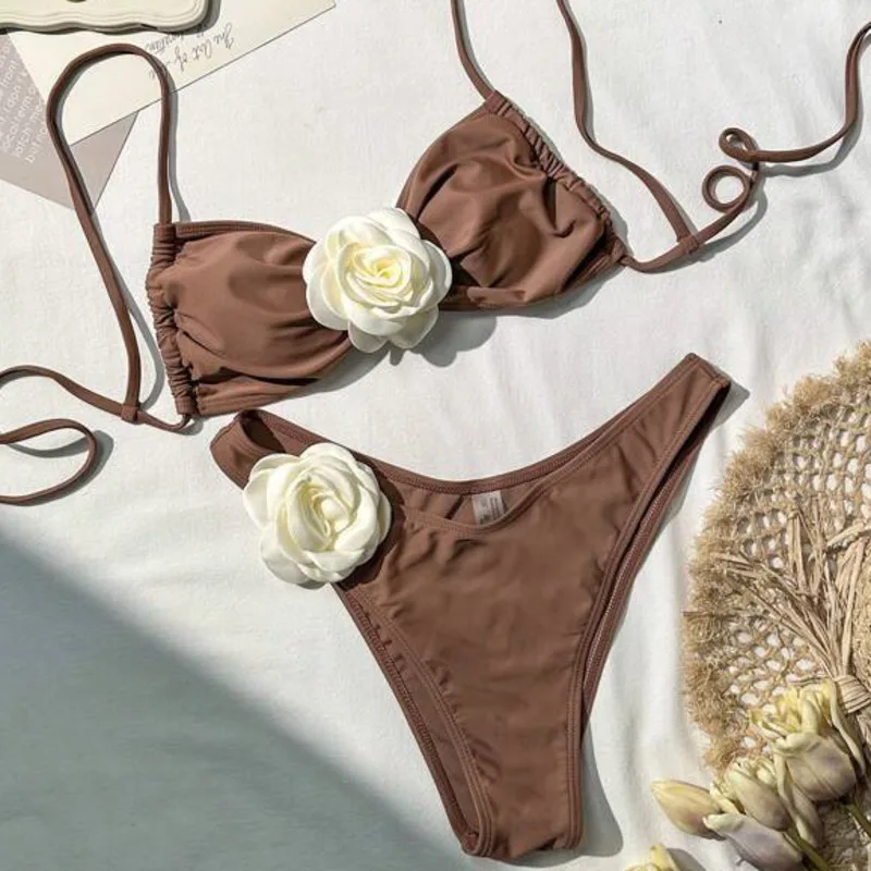 3D Rose Bikini | Elegante florale Bademode