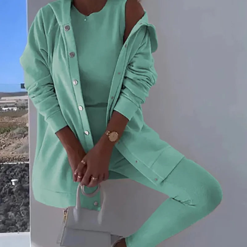 Kyra- Strickjacken-Set mit Kapuze | Gemütlich & Stylisch