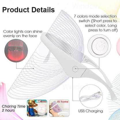 LED-Gesichtstherapie-Maske