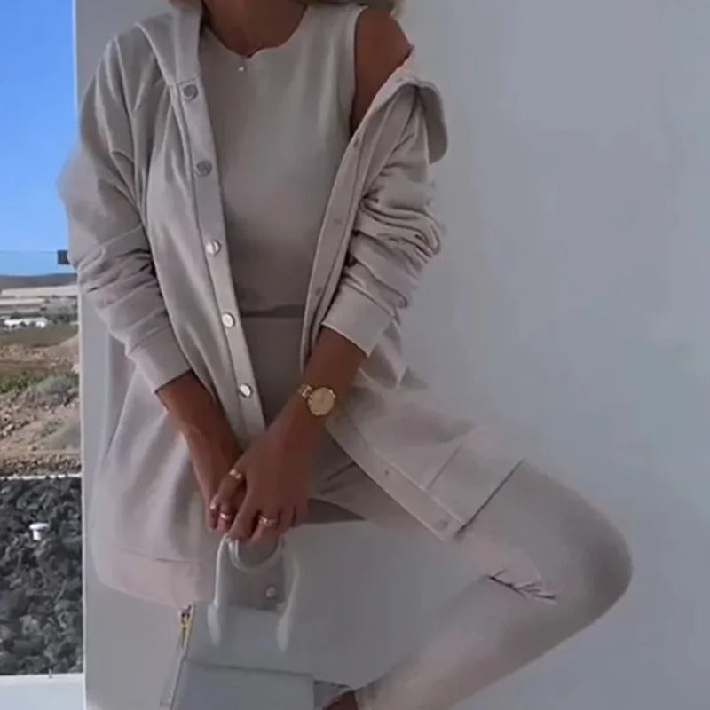 Kyra- Strickjacken-Set mit Kapuze | Gemütlich & Stylisch