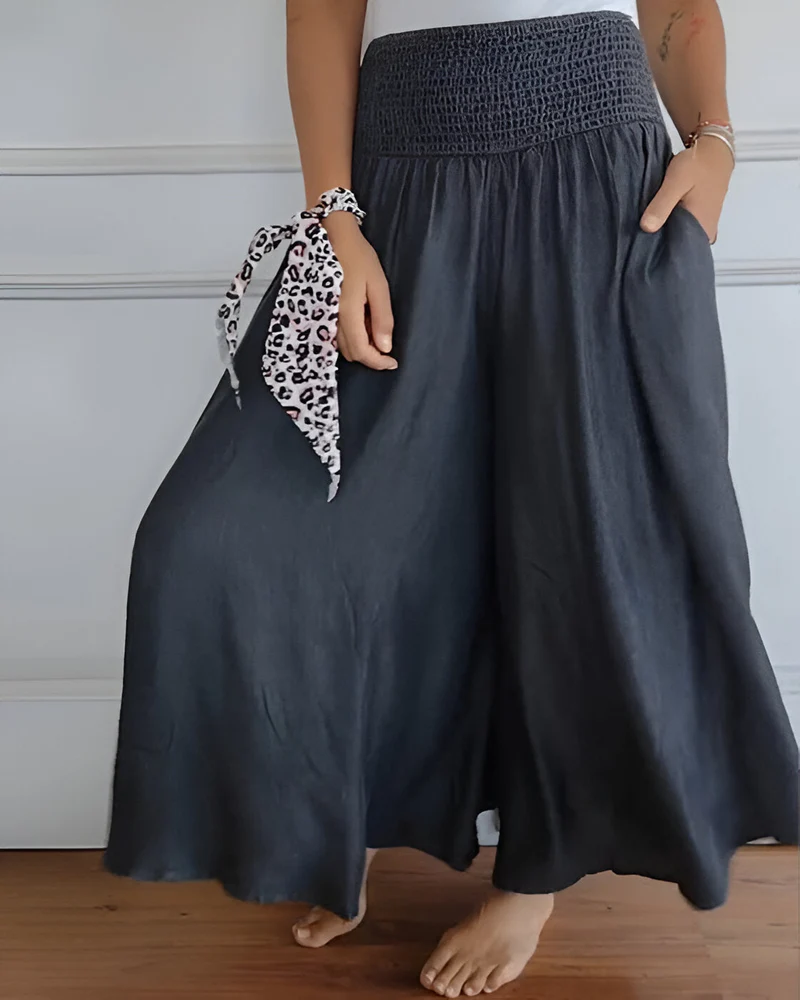 Naomi | Hose mit weitem Bein und elastischer Taille