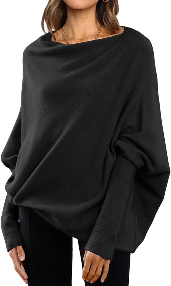 Zuedy - Asymmetrisch drapierter Pullover