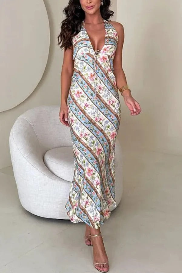 Lena - Trägerkleid mit Blumenmuster | Das Perfekte Kleid für ein Strahlendes Gesicht!