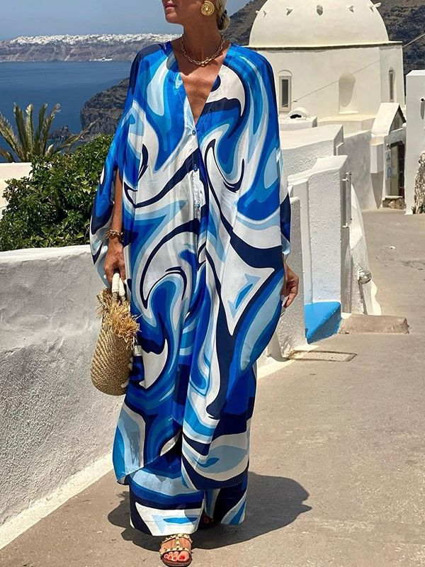 Verena - gedruckter Set mit Batwing | Dein Sommer-Style-Must-have