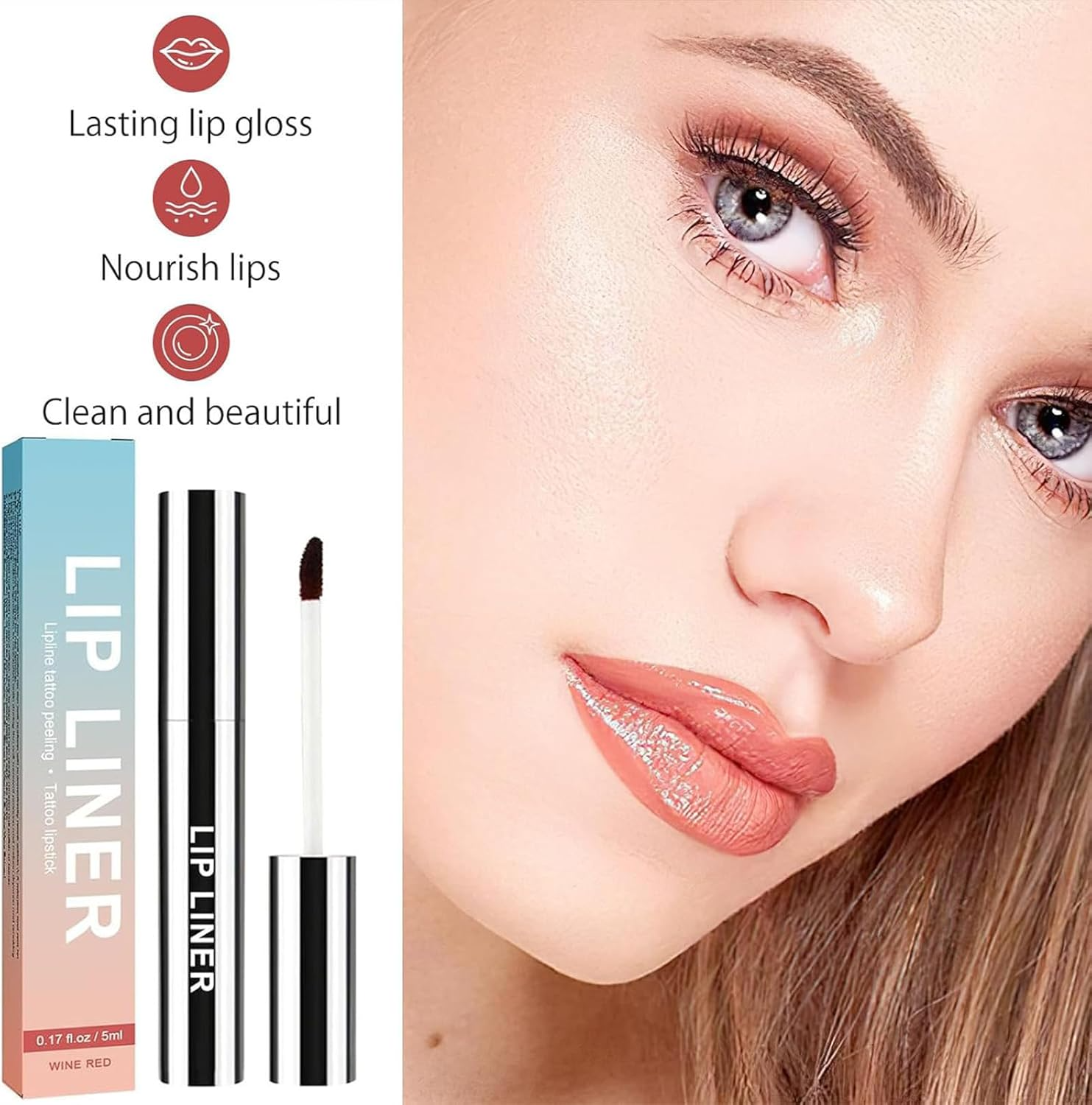 Peel-Off-Lippenstift-Tattoo | Sofort Vollere Lippen, Keine Nadeln Erforderlich - 1 + 1 Gratis!