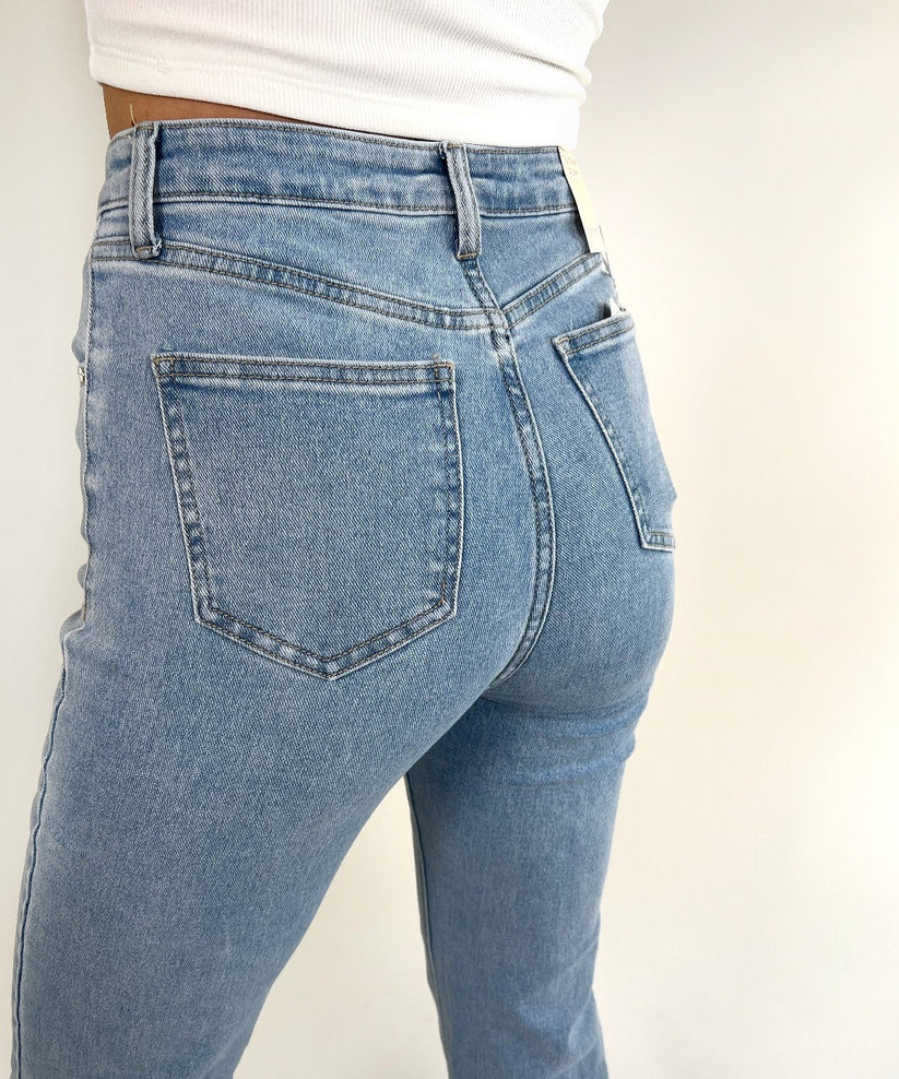 Elvie | Gerades Bein Jeans