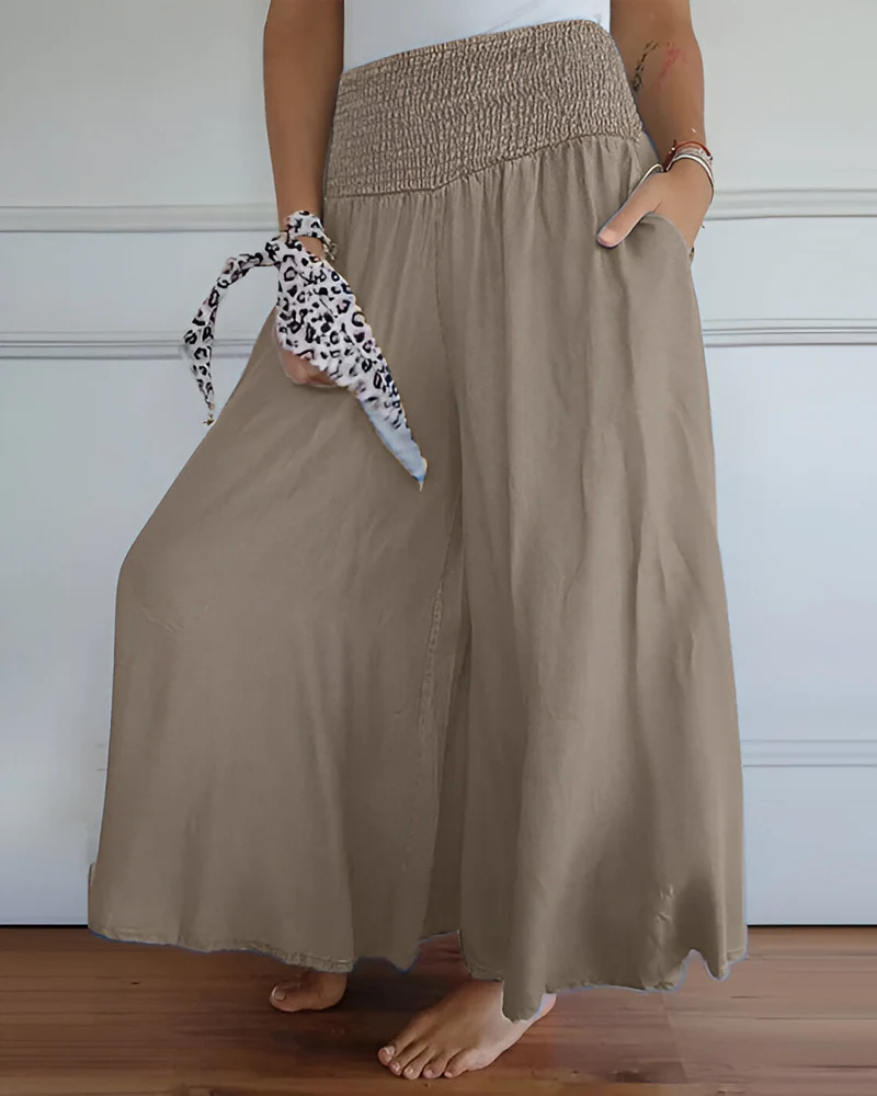 Naomi | Hose mit weitem Bein und elastischer Taille