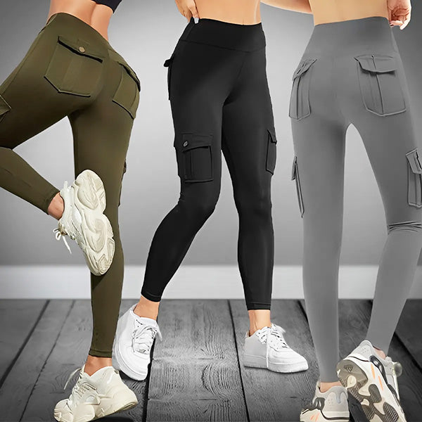 Tia- Cargo-Leggings mit Taschen | Funktionell, stilvoll, bequem