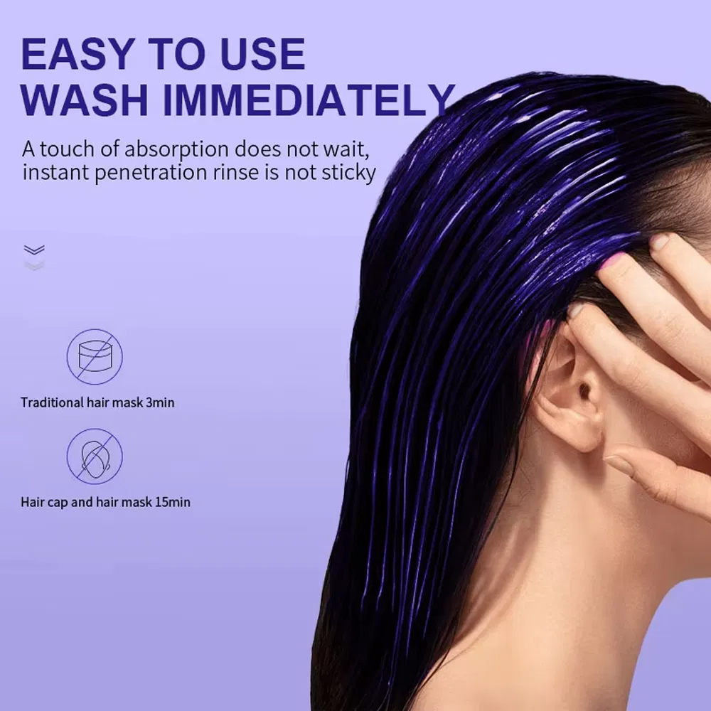 Anti-Brass-Haarmaske | Neutralisiert Gelbtöne Schnell