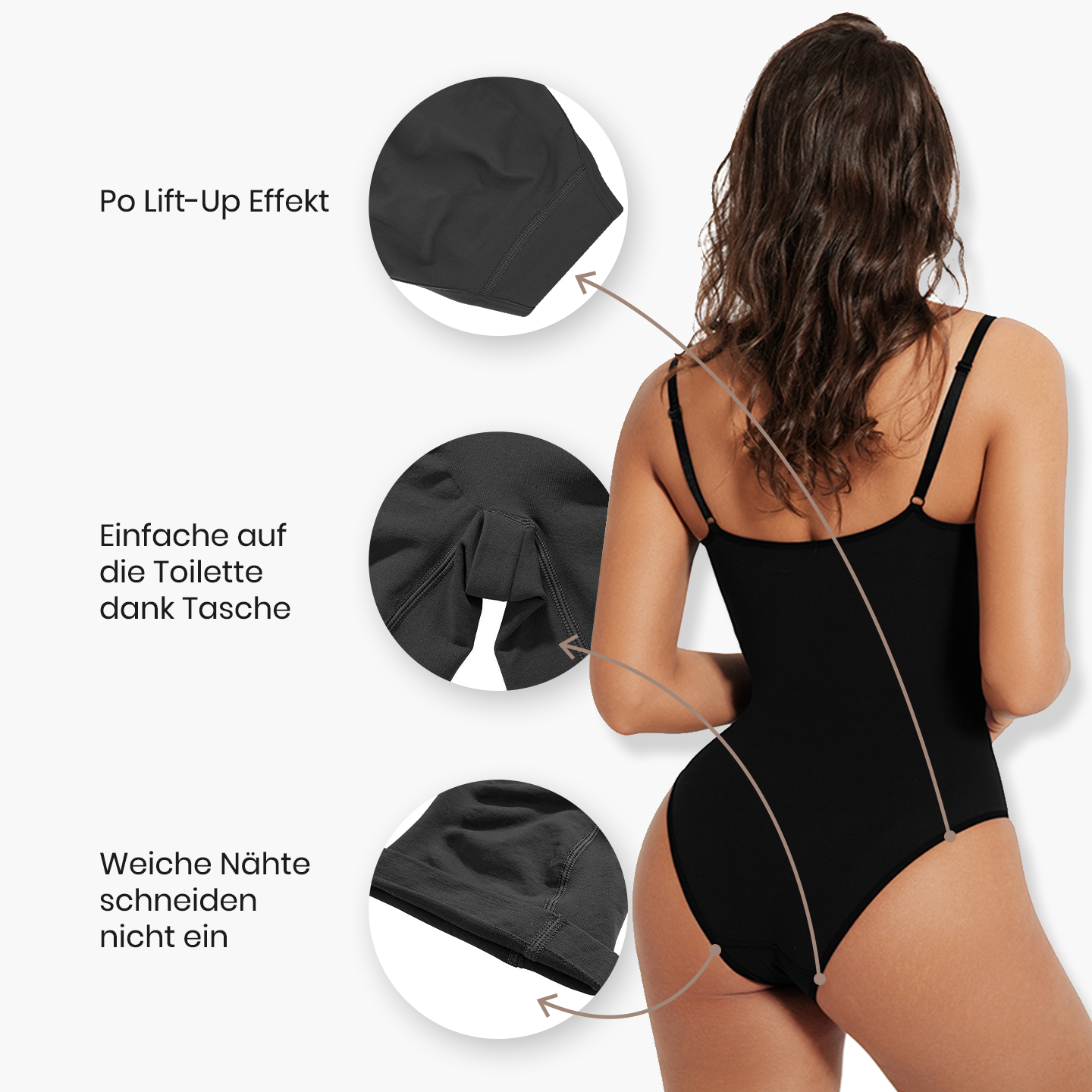 Zuedy Bodysuit Modellierende Shapewear