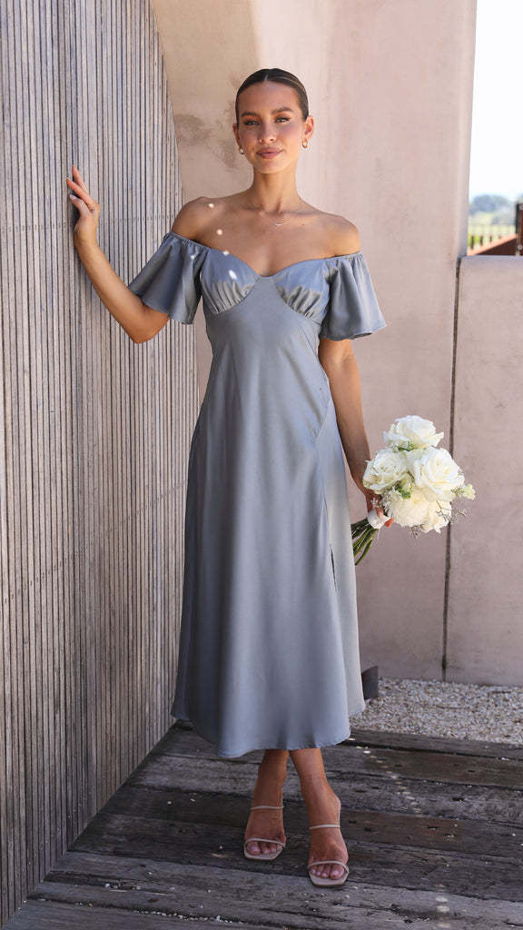 Melissa- Midikleid | Elegantes Schulterfreies Kleid