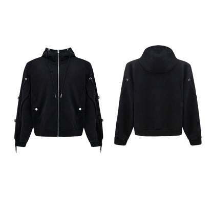 Dekonstruierter Kapuzenpulli & Hosen-Set