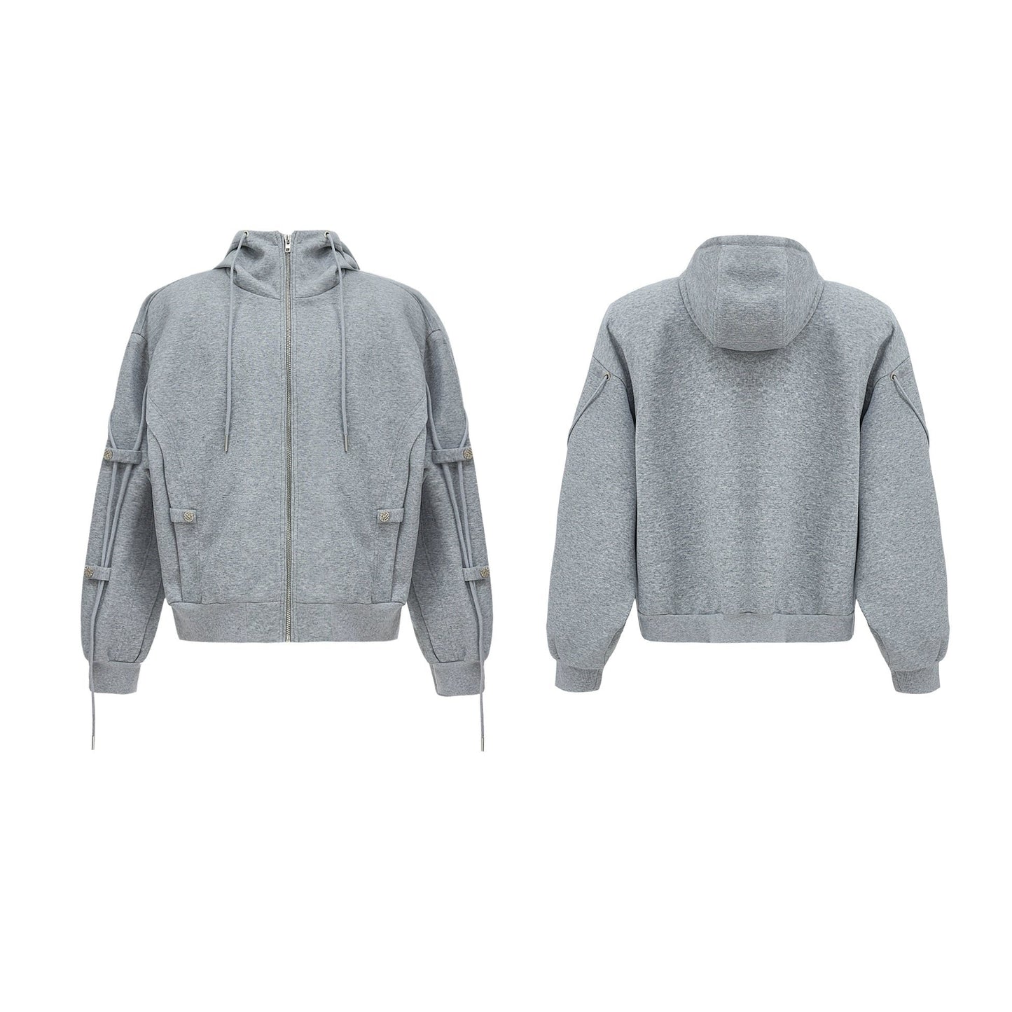 Dekonstruierter Kapuzenpulli & Hosen-Set