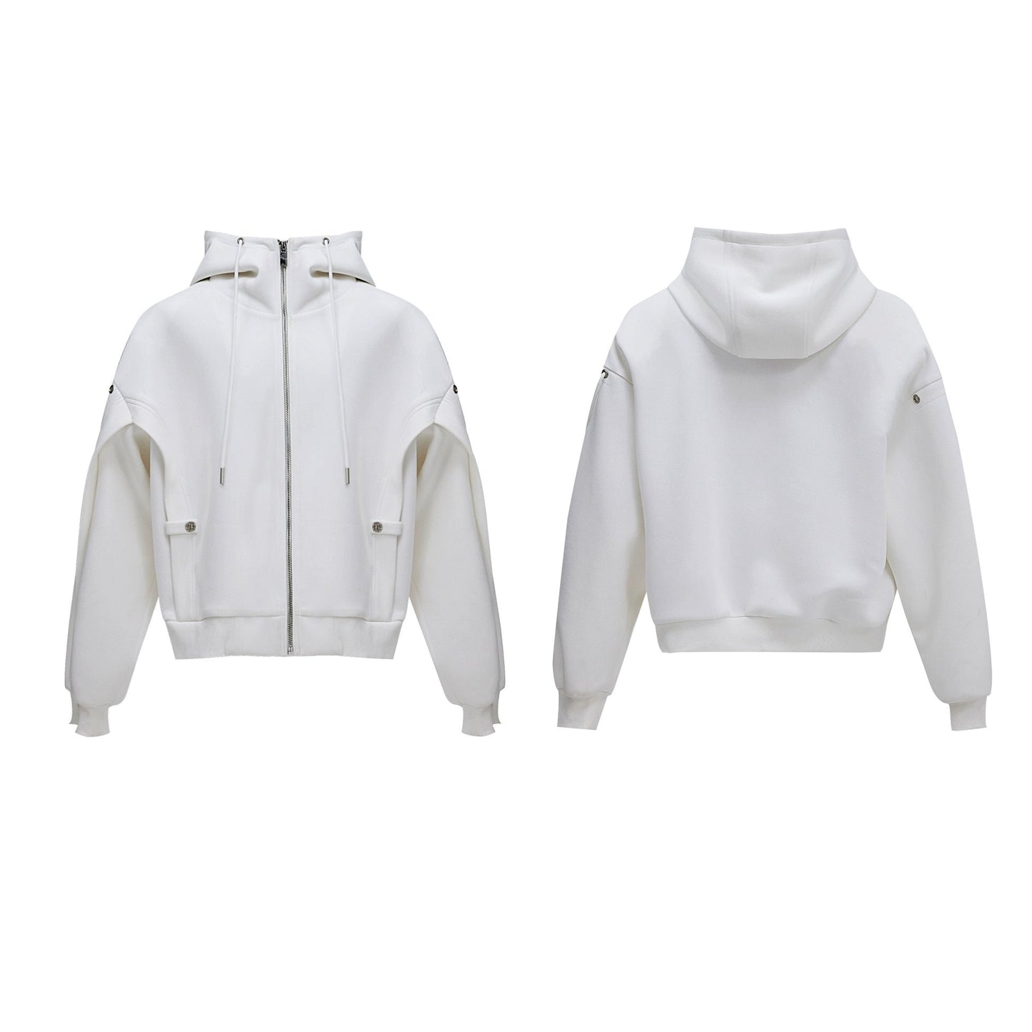 Dekonstruierter Kapuzenpulli & Hosen-Set