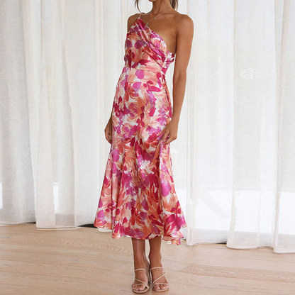Erika | Ein-Schulter-Damenkleid