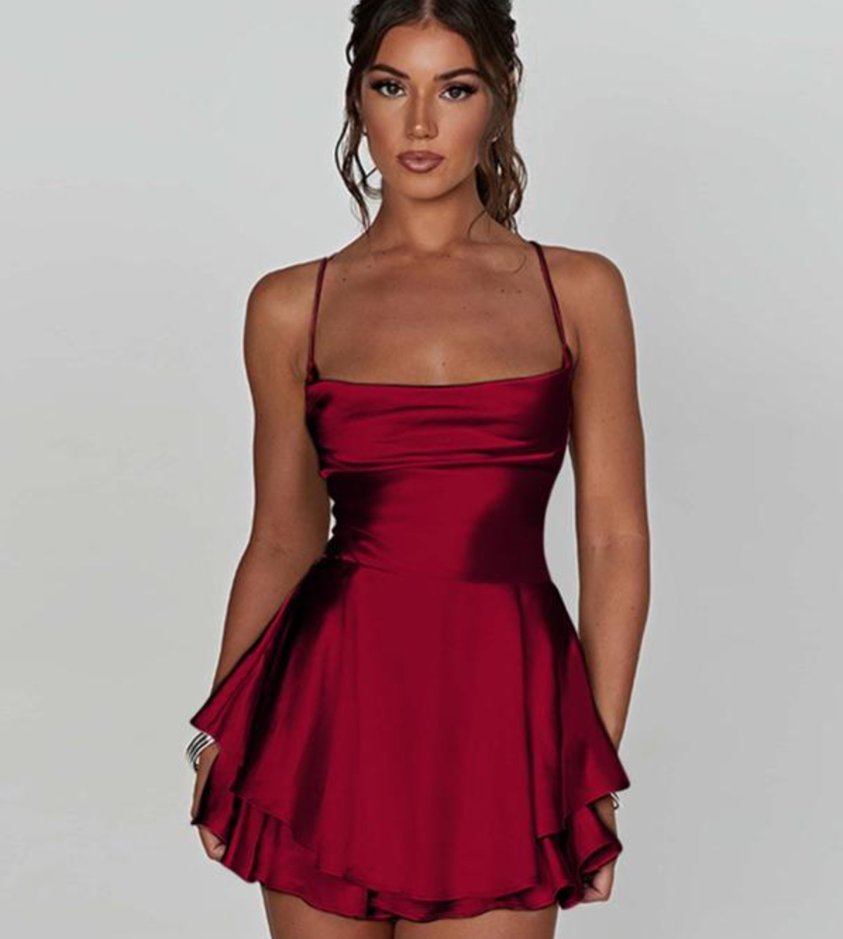 Satin Cami Kleid