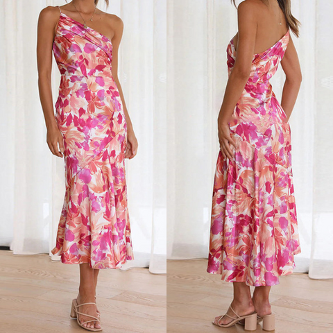 Erika | Ein-Schulter-Damenkleid