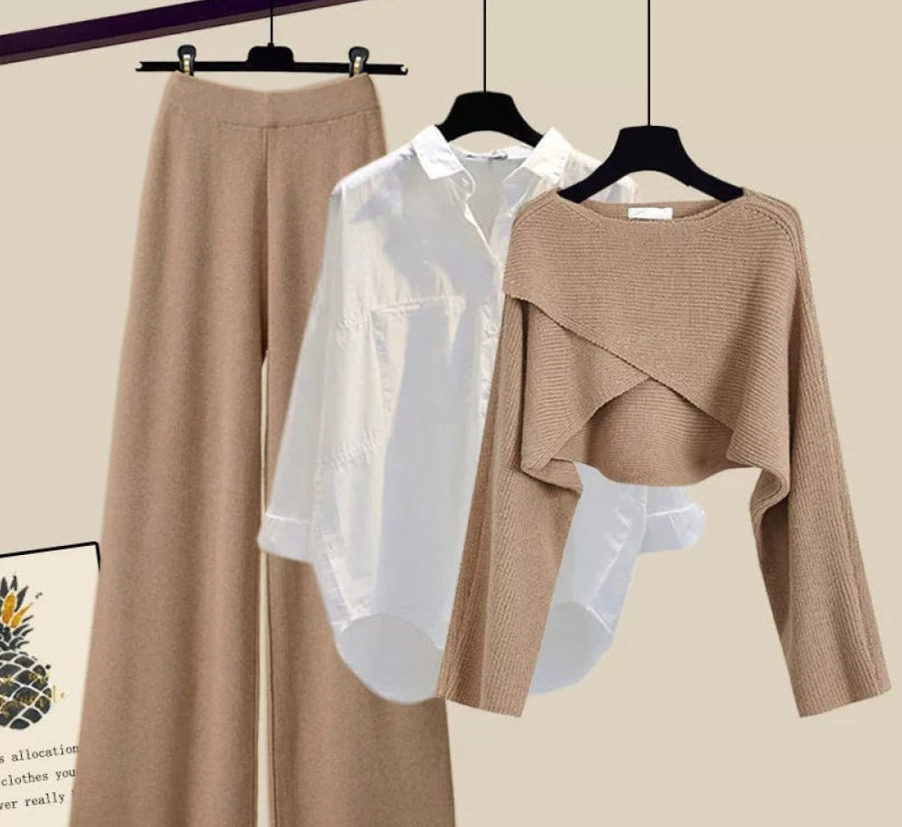 Zuedy - Bequemes dreiteiliges Langarmset