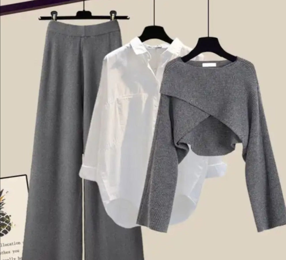 Zuedy - Bequemes dreiteiliges Langarmset