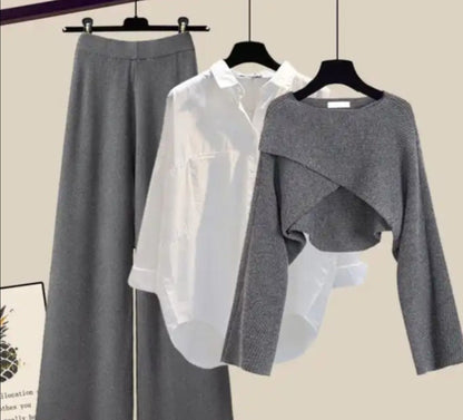 Zuedy - Bequemes dreiteiliges Langarmset