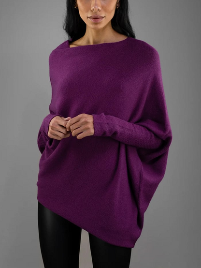 Helena | Asymmetrisch drapierter Pullover