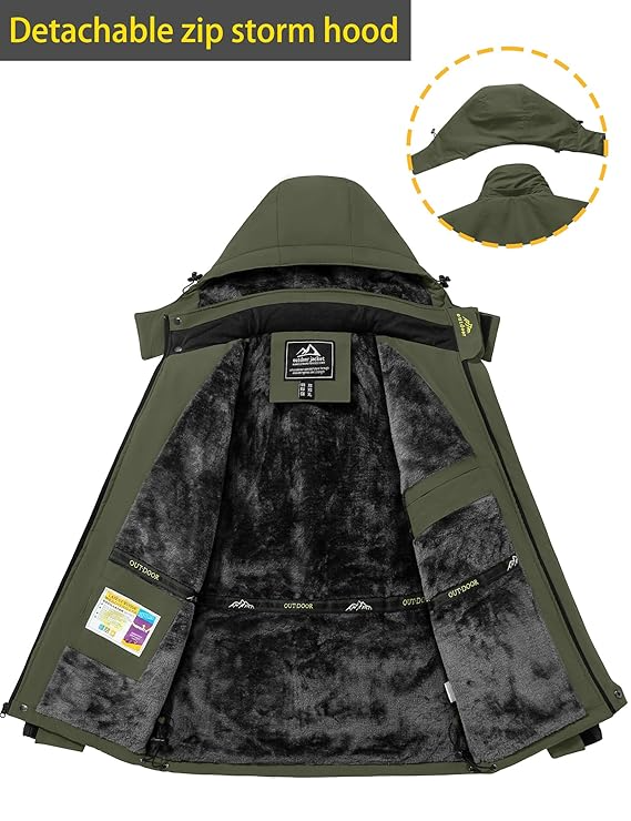 Windbreaker Wasserdichte Jacke | Warm und trocken bleiben