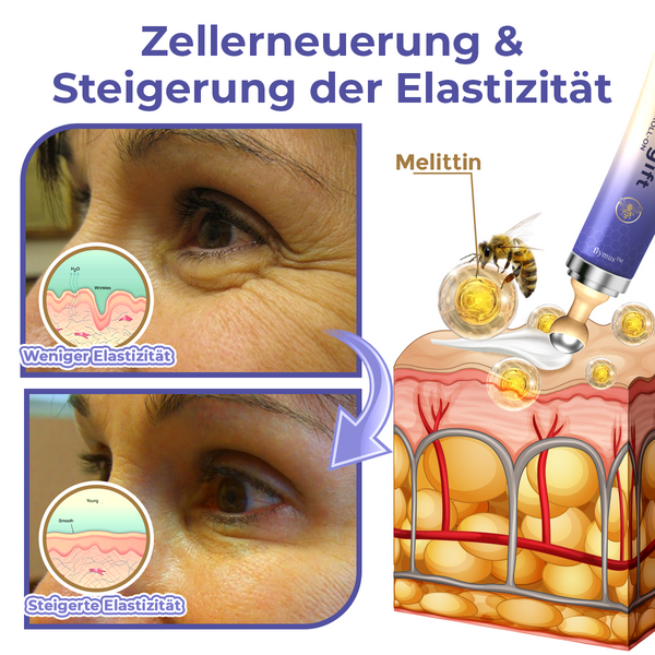 Collagen+ Bienengift Augencreme Roll-on | Sofortige Augenverjüngung