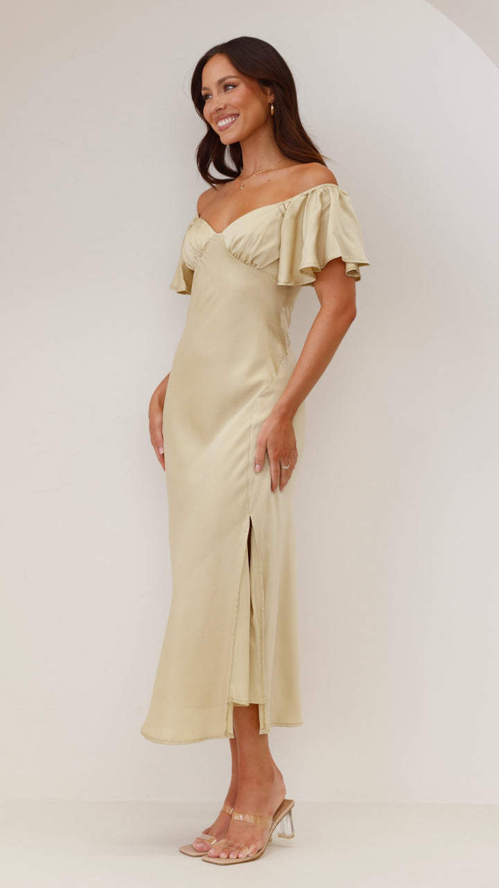 Melissa- Midikleid | Elegantes Schulterfreies Kleid