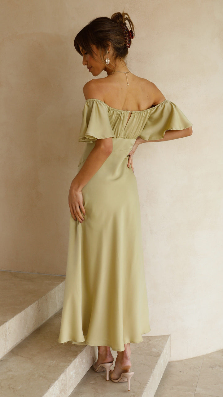 Melissa- Midikleid | Elegantes Schulterfreies Kleid