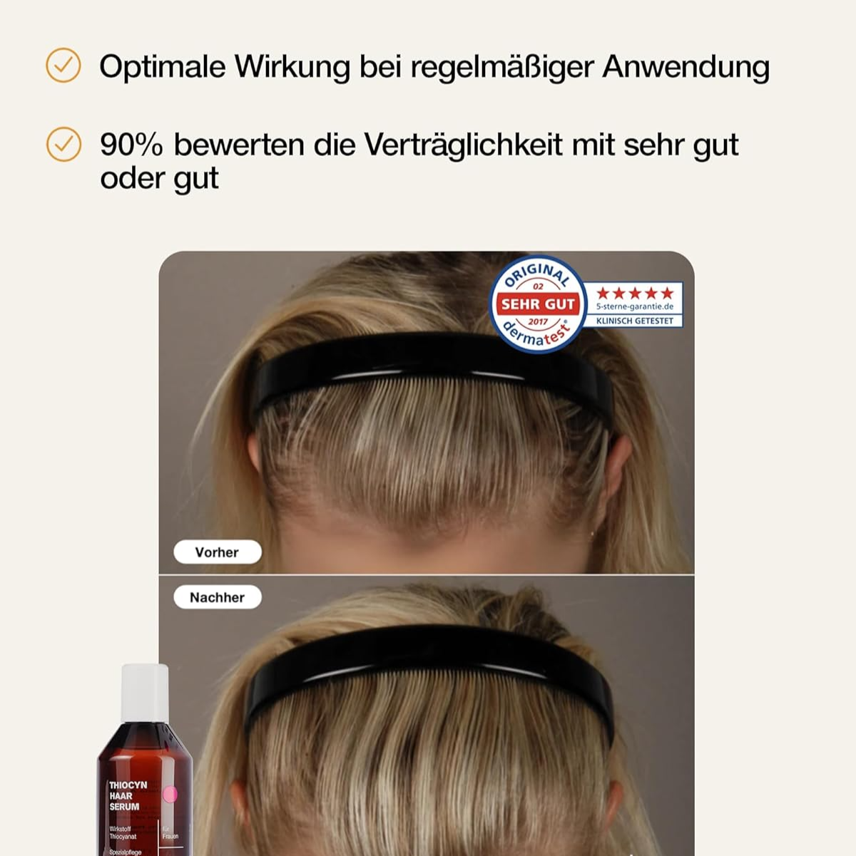 Fortgeschrittenes Haarserum | Volleres, Kräftigeres Haar