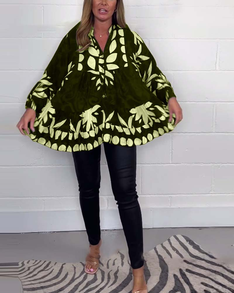 Cairene - V-Ausschnitt Top mit Ausgestellten Ärmeln | Elegante & Stilvolle Bluse