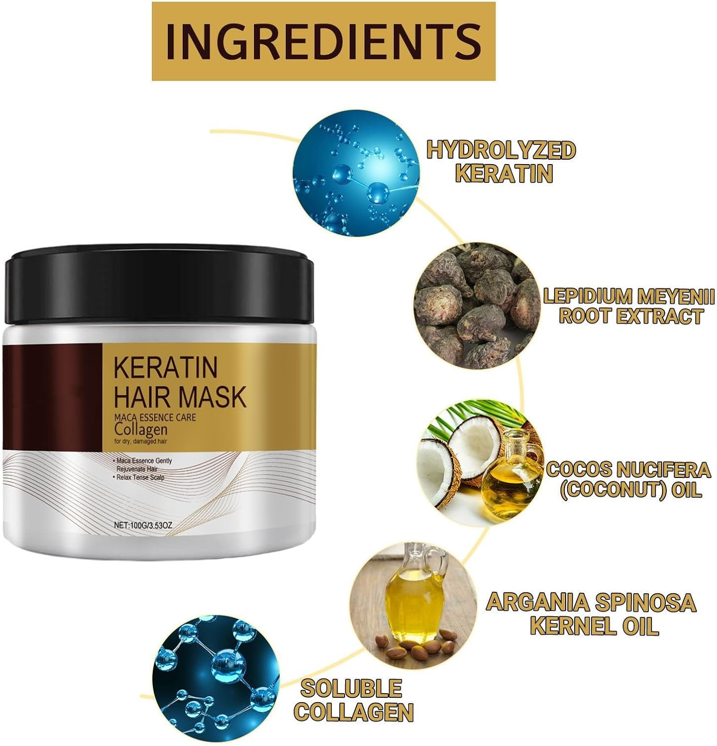 Keratin-Reparatur-Maske | Deep Repair Haar in Sekundenschnelle