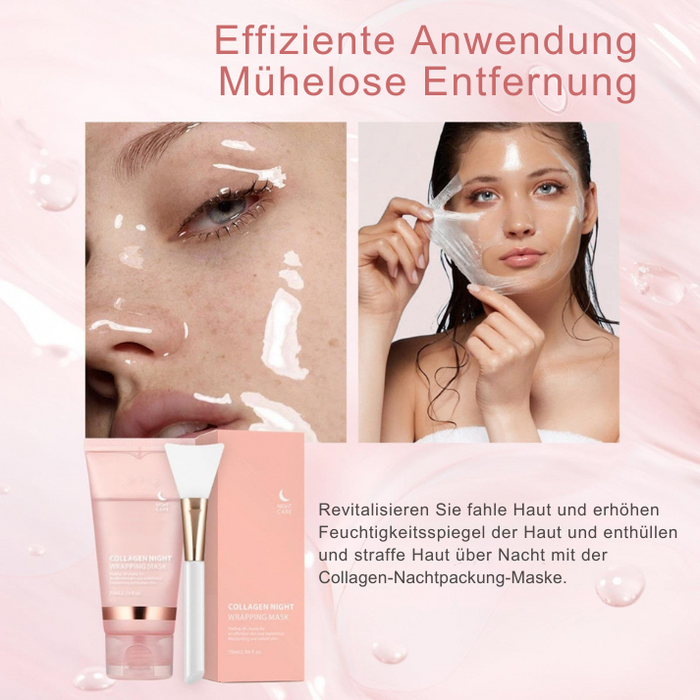 Kollagen-Nachtpackung |  Hauterneuerungsmaske für Die Nacht