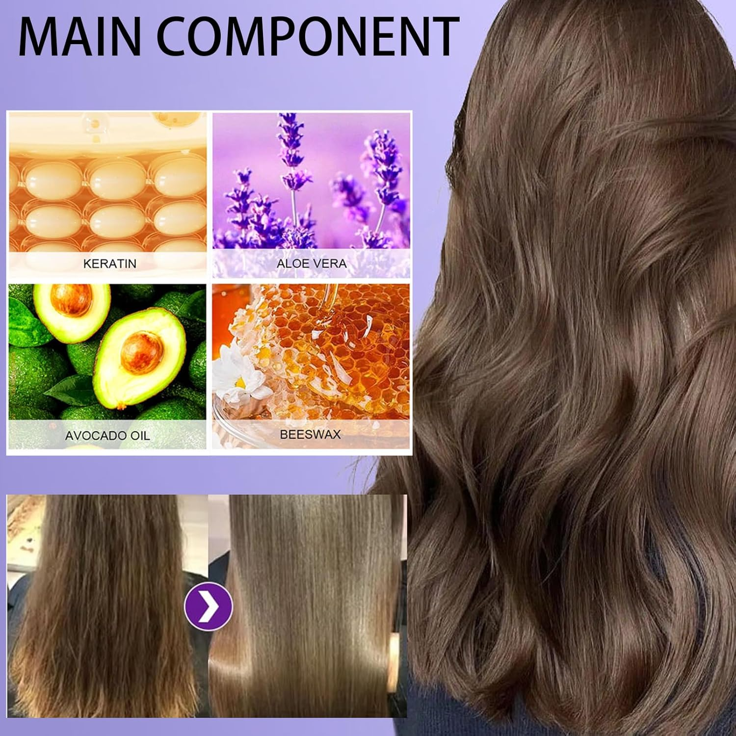 Anti-Brass-Haarmaske | Neutralisiert Gelbtöne Schnell