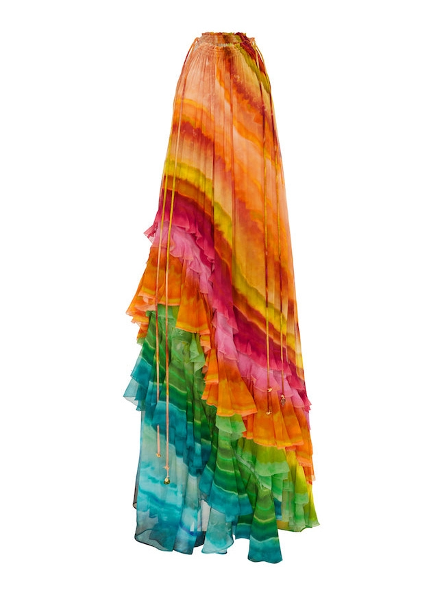 Amelie - Rüschen-Maxikleid | Kühn, Fließend, Auffallend