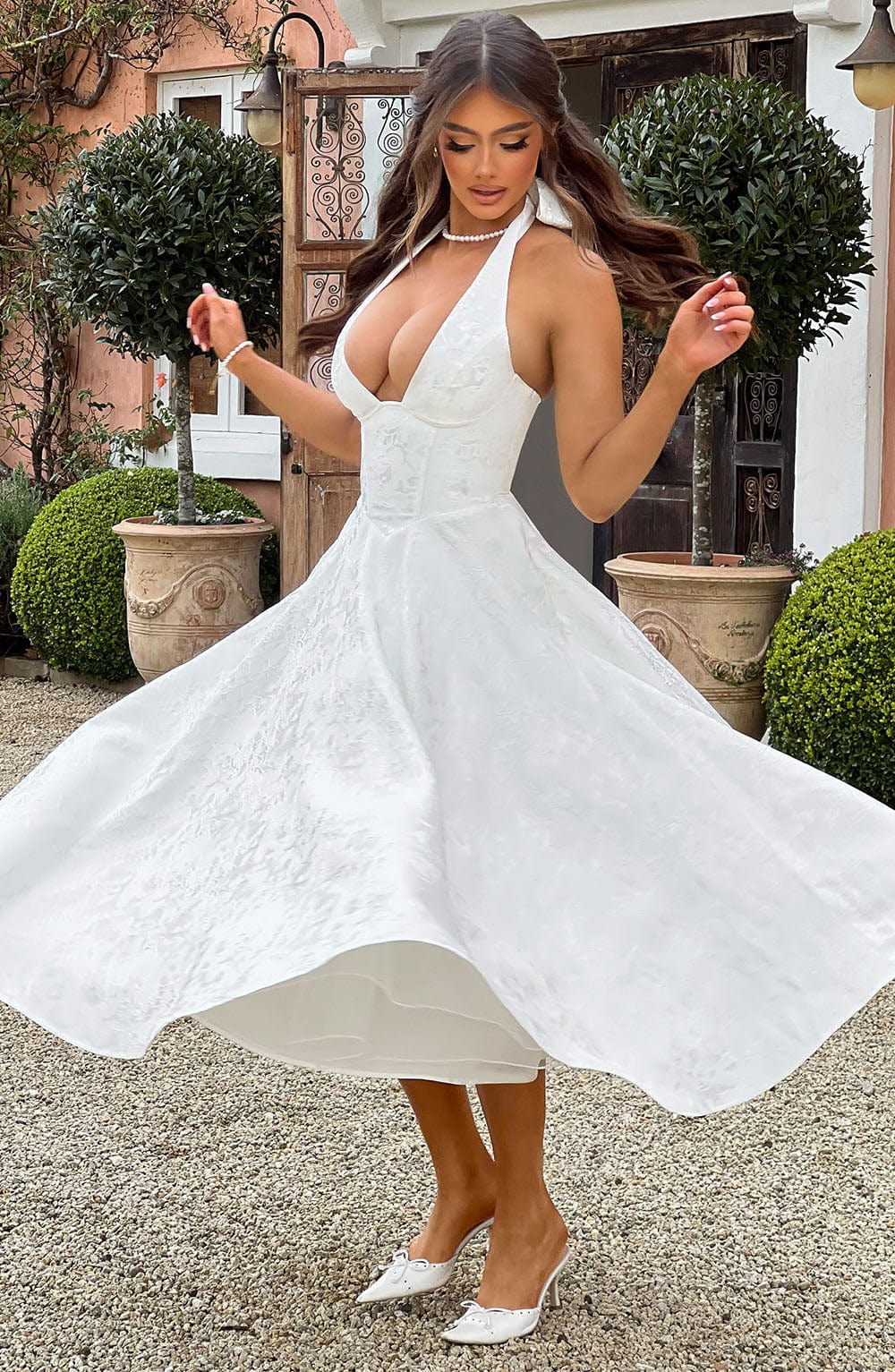 Tifanny - Schickes Träger-Midikleid | Körperbetonte Passform