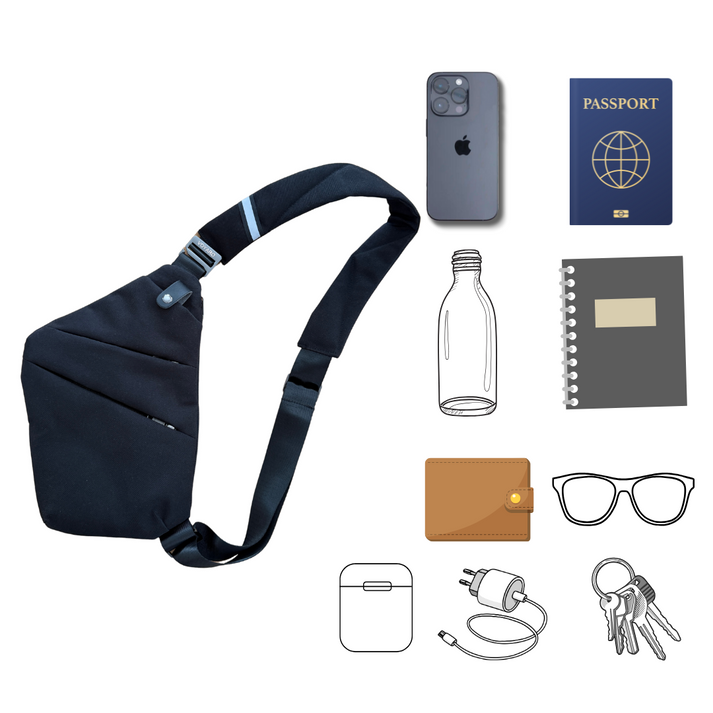 Anti-Diebstahl-Crossbody-Tasche | Sicher, Leicht und Schlank