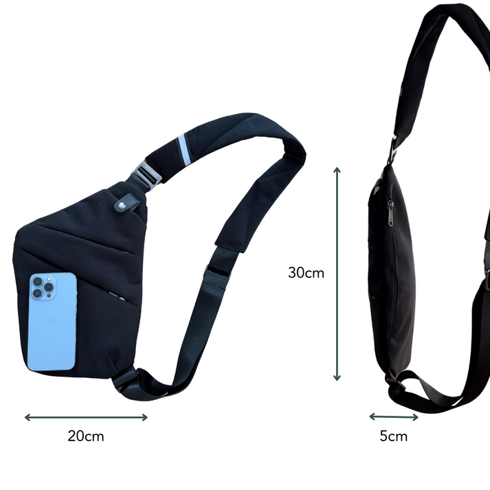 Anti-Diebstahl-Crossbody-Tasche | Sicher, Leicht und Schlank