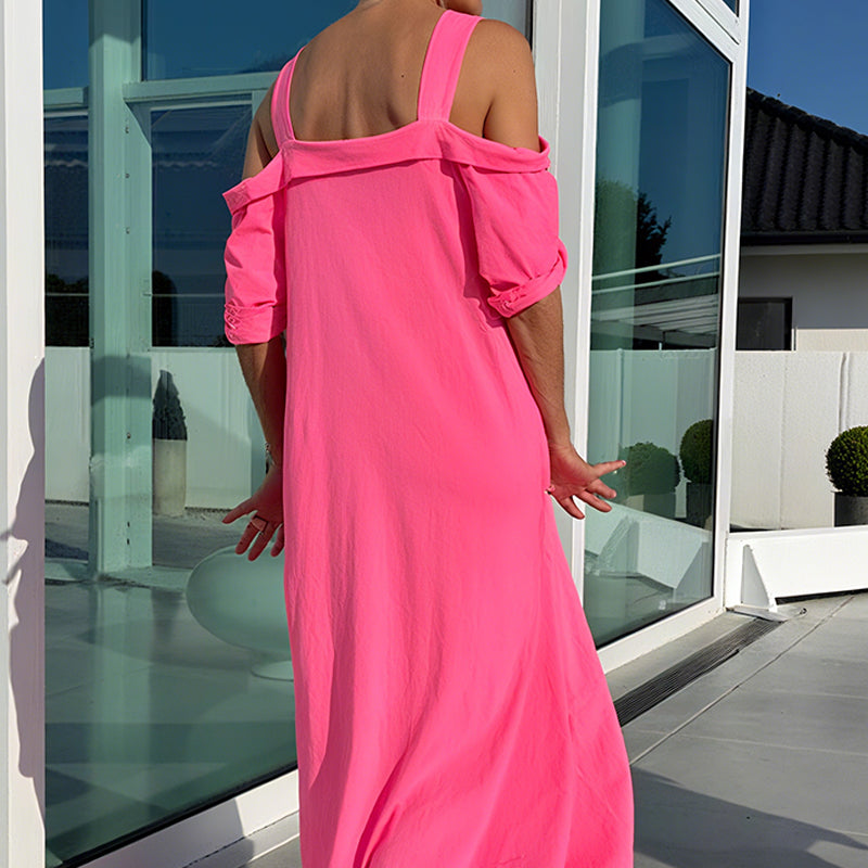 Aurelia - Maxikleid mit Kalten Schultern | Leicht, Stylisch & Immer Schmeichelhaft