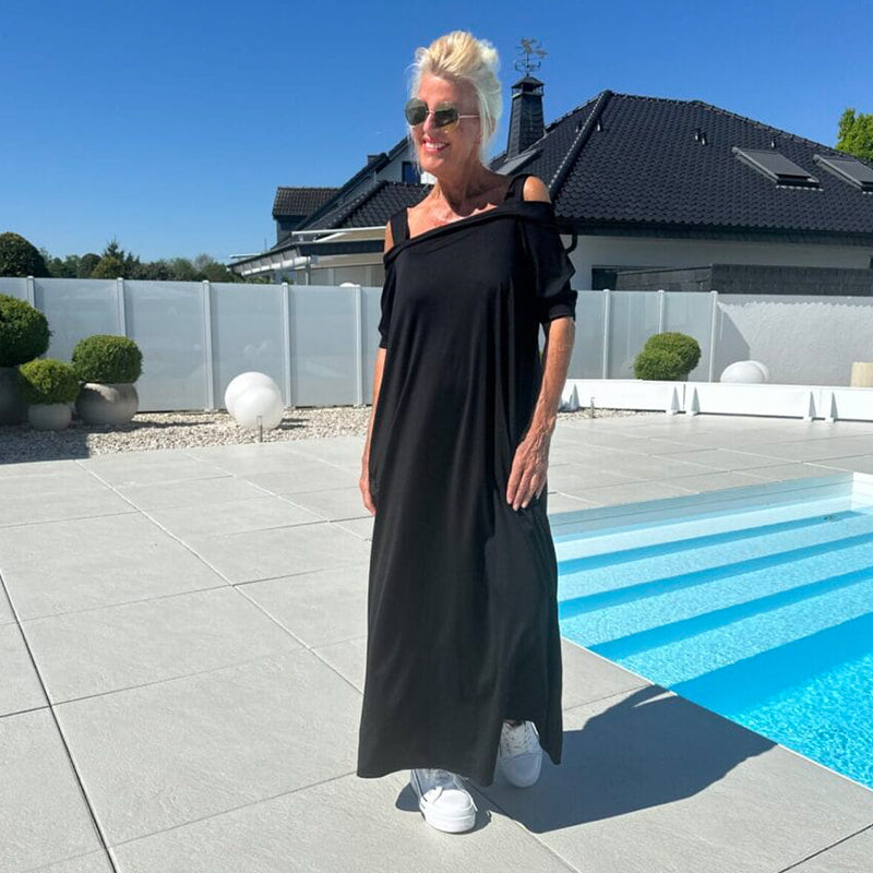 Aurelia - Maxikleid mit Kalten Schultern | Leicht, Stylisch & Immer Schmeichelhaft
