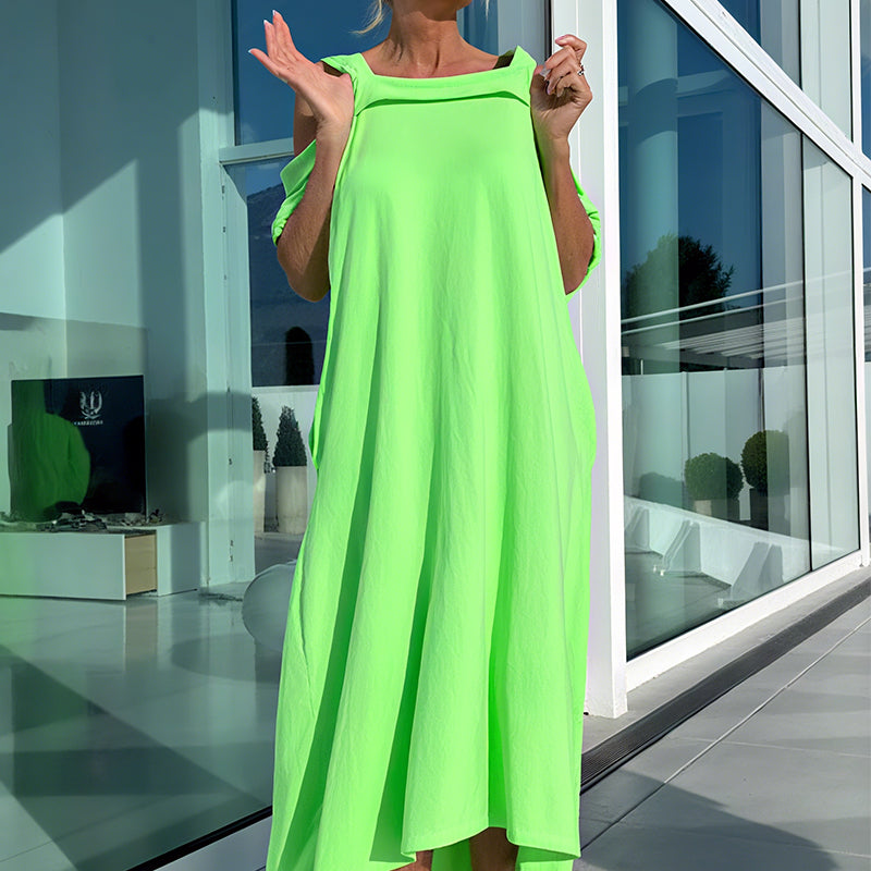 Aurelia - Maxikleid mit Kalten Schultern | Leicht, Stylisch & Immer Schmeichelhaft