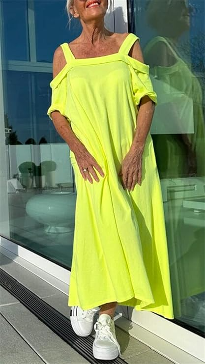 Aurelia - Maxikleid mit Kalten Schultern | Leicht, Stylisch & Immer Schmeichelhaft