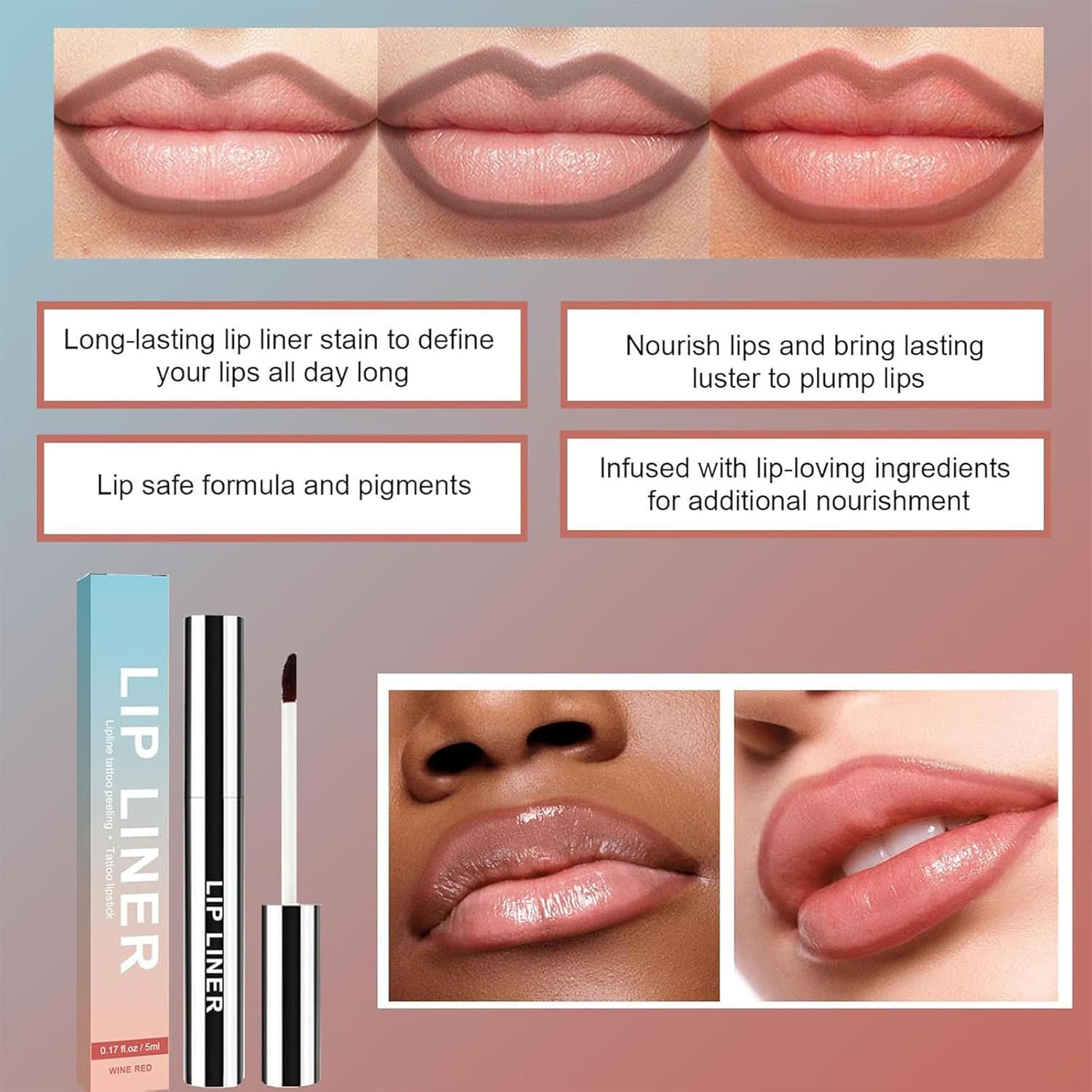 Peel-Off-Lippenstift-Tattoo | Sofort Vollere Lippen, Keine Nadeln Erforderlich - 1 + 1 Gratis!