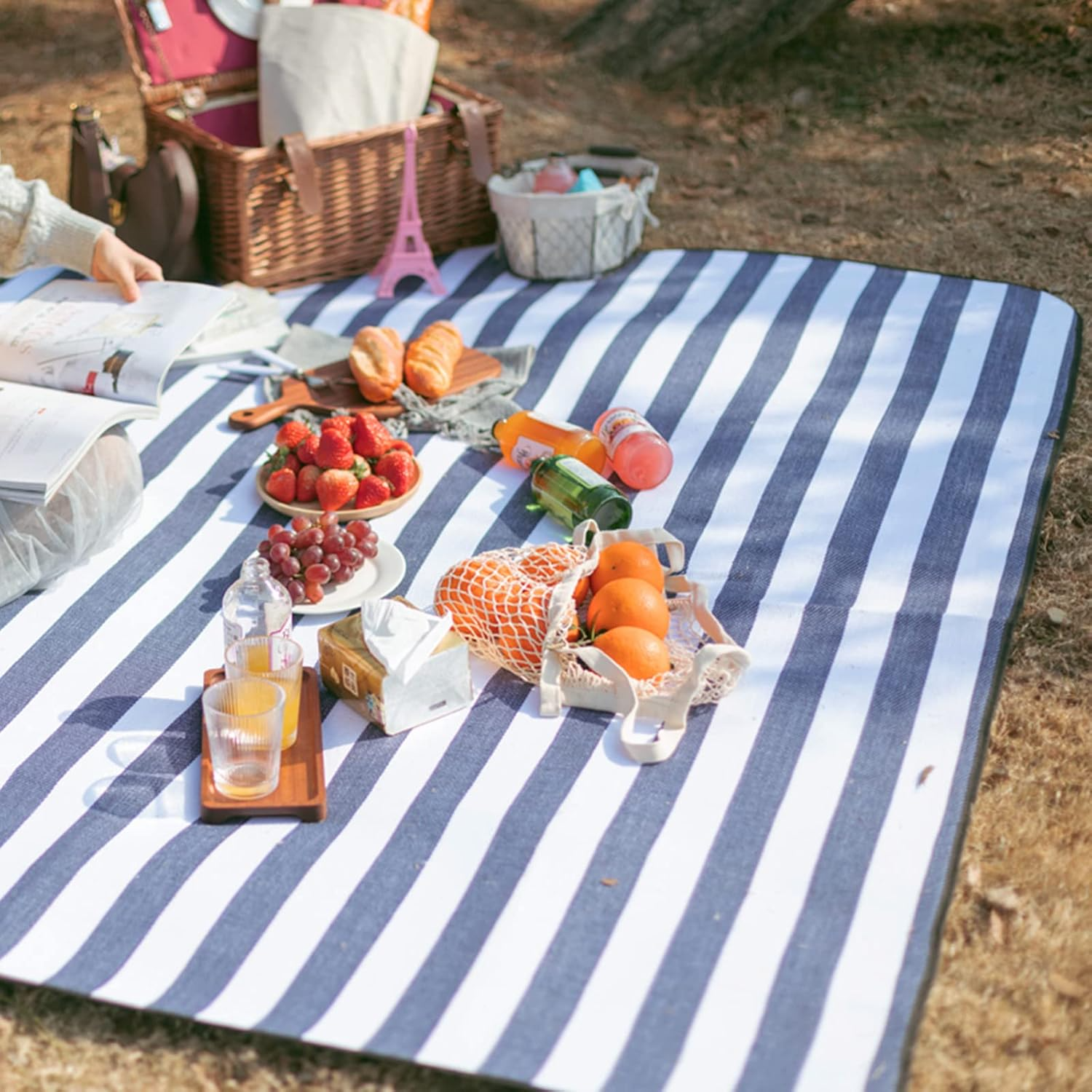 3-Lagen-Picknickmatte für den Außenbereich | Wasserdicht, Stilvoll und Leicht zu Transportieren